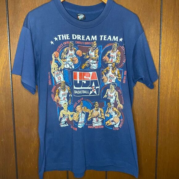 Vintage 1992 NBA FIBA USA Basketball “ Dream Team “ Olympics Shirt Size XLarge